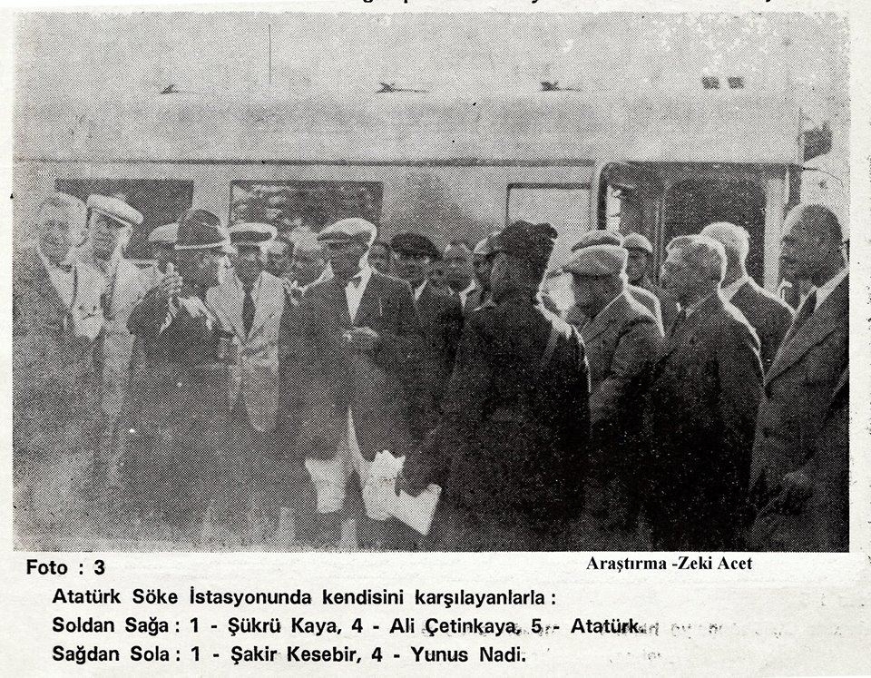 Ulu önder Mustafa Kemal Atatürk'ün Söke ziyaretinde çekilen fotoğra 8