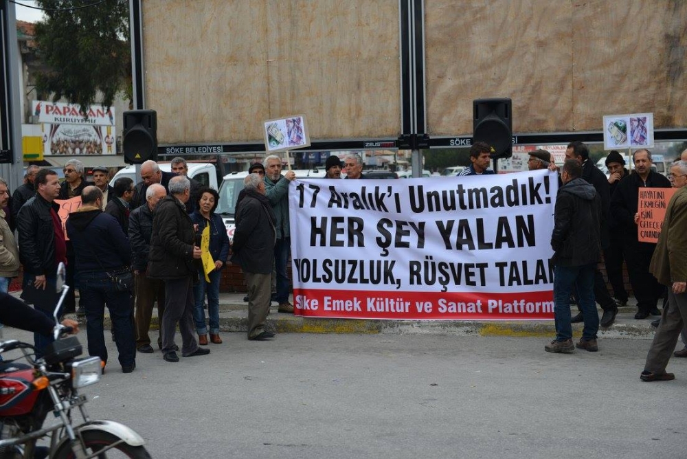Yolsuzluk protestosu - Söke 7