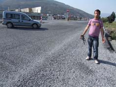 Mıcır birikintilerine dikkat!