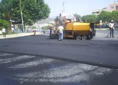 Bağarası Caddesi’nde asfaltlama çalışmaları devam ediyor