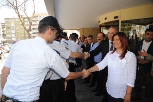 Başkan Çerçioğlu Belediye personeli ile bayramlaştı