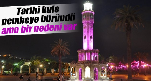 Saat kulesi pembe oldu