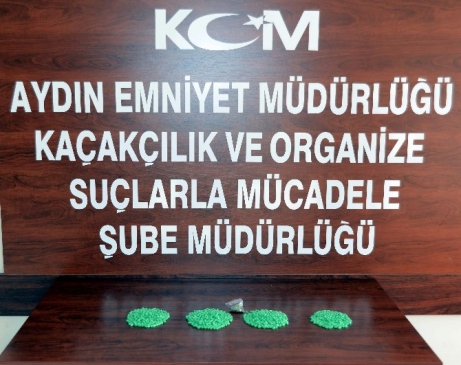 Aydın'da 1140 adet uyuşturucu hap ele geçirildi
