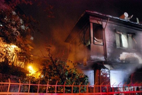 Sığınma evinde şüpheli yangın