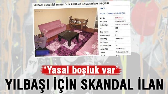 Yılbaşı için skandal ilan!