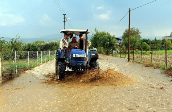 Aydın'da yağış etkisini sürdürüyor
