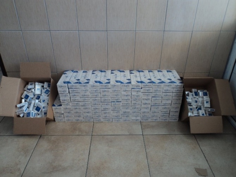 Nazilli'de 7420 paket kaçak sigara ele geçirildi