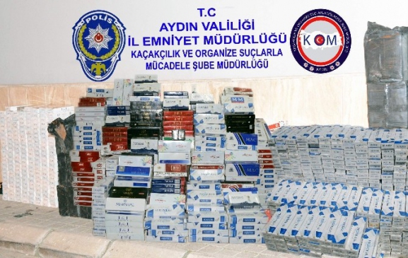 Tır'dan saman değil kaçak sigara çıktı