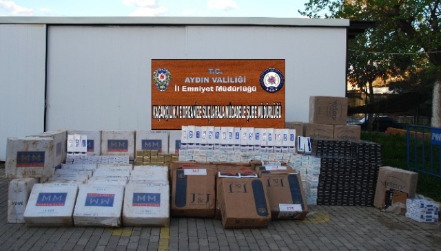 Aydın'da kaçak sigara operasyonu