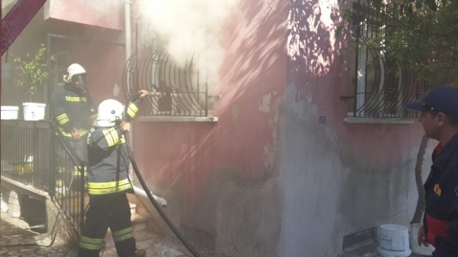 Aydın'da ev yangını korkuttu