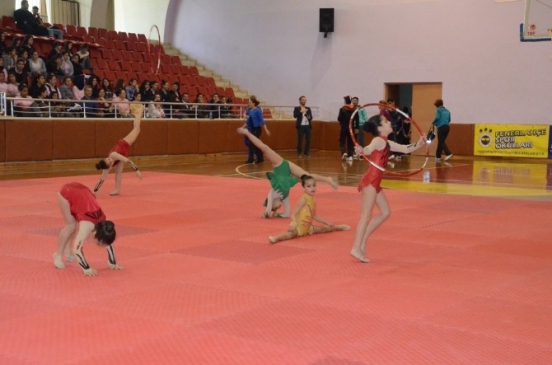 Aydın'da cimnastik gösterileri büyüledi