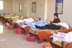 Aydında vatandaşlarınücretsiz masaj keyfi