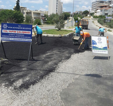 BÜYÜKŞEHİR YOL ÇALIŞMALARINI HIZLANDIRDI