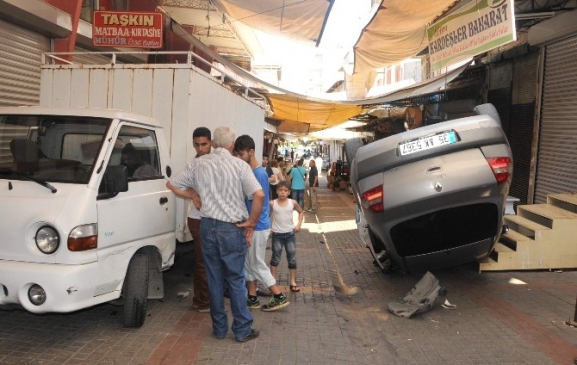 Aydın'da ilginç kaza; 1 yaralı