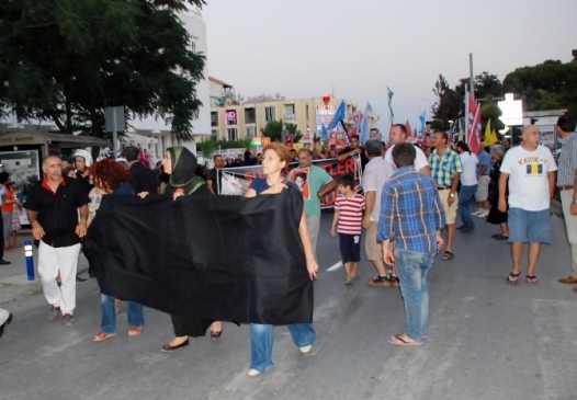 Didim'de Suruç protestosu