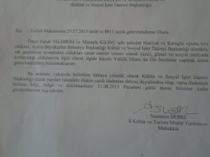 VALİLİK TCK'ya GÖRE İFTİRA SUÇU İŞLİYOR