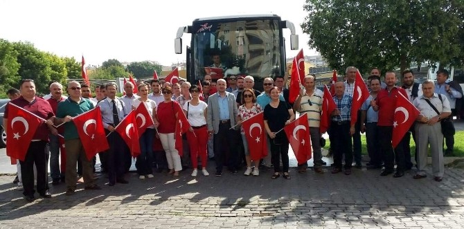 Teröre hayır yürüyüşü için Ankara'ya gittiler