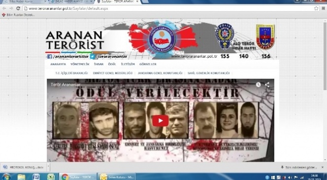 Teröristi ihbar edenler ödüllendirilecek