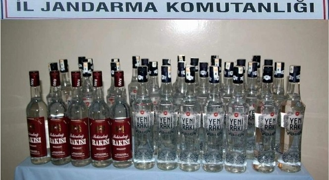 Yılbaşı için hazırlanan sahte içkiler jandarmaya takıldı