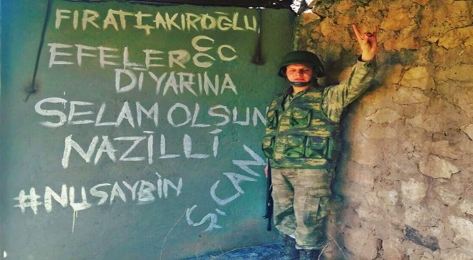 Nazillili asker Nusaybin'den fotoğraf paylaştı