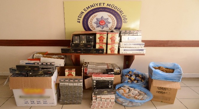 Aydın'da 3800 paket kaçak sigara yakalandı