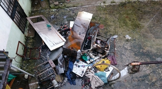 Söke'de korkutan yangın