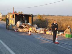 Sökede iki kaza, 1 yaralı