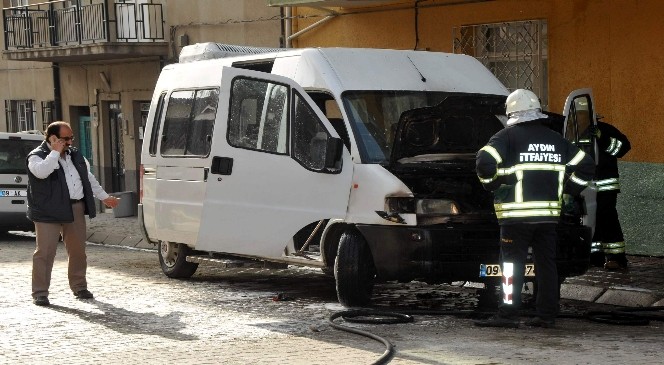 Şoförün ekmek teknesi yandı
