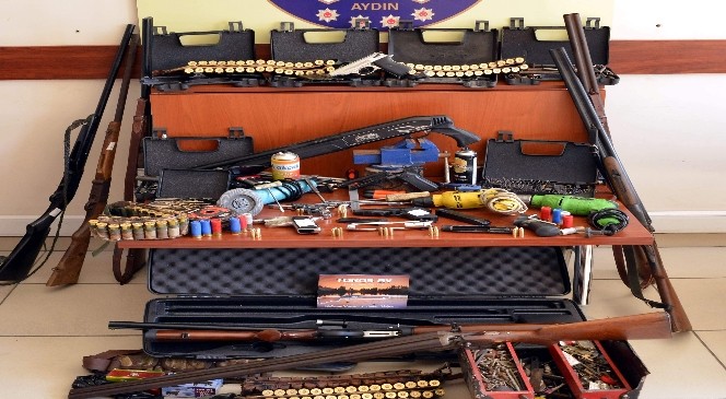 Aydın'da silah imal edilen işyerine operasyon
