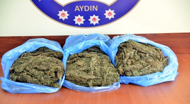 Yolcu otobüsünde 4,8 kilo esrar ele geçirildi