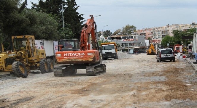 Aydın Büyükşehir Belediyesi Yunus Caddesi'ne el attı