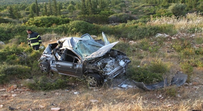 Didim'de trafik kazası; 2 yaralı