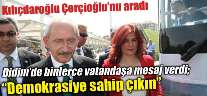 ÇERÇİOĞLU, TÜRKİYE'YE DEMOKRASİ DERSİ VERİYOR