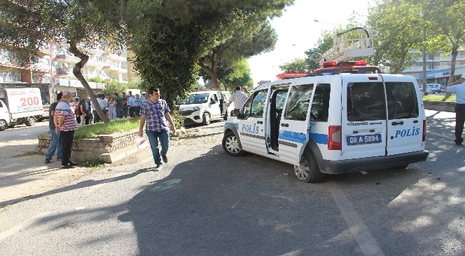 Polis otosu köpeğe çarpmamak için ağaca çarptı: 3 Yaralı