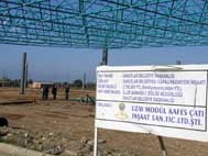 Davutlarda uzay çatılı pazar alanı Mayısta hizmete girecek