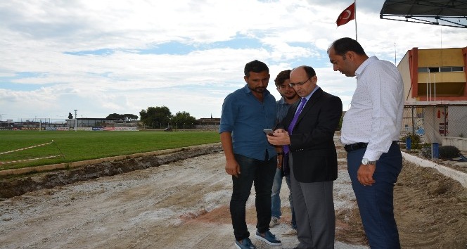 Söke Şehir Stadı’ndaki çalışmalar yakın zamanda bitecek.