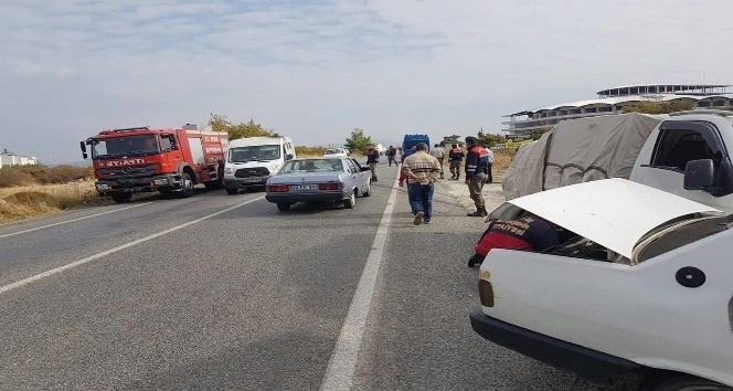 Kuşadası’nda trafik kazası; 1 yaralı