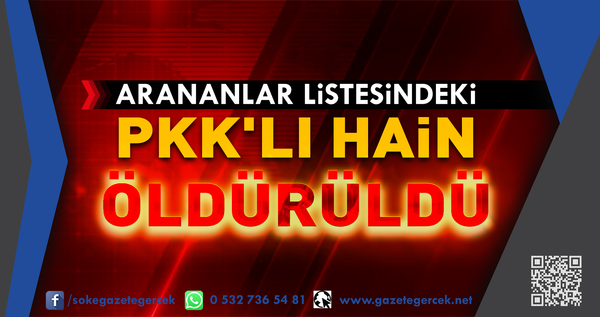 ARANANLAR LiSTESiNDEKi PKK'LI HAiN ÖLDÜRÜLDÜ