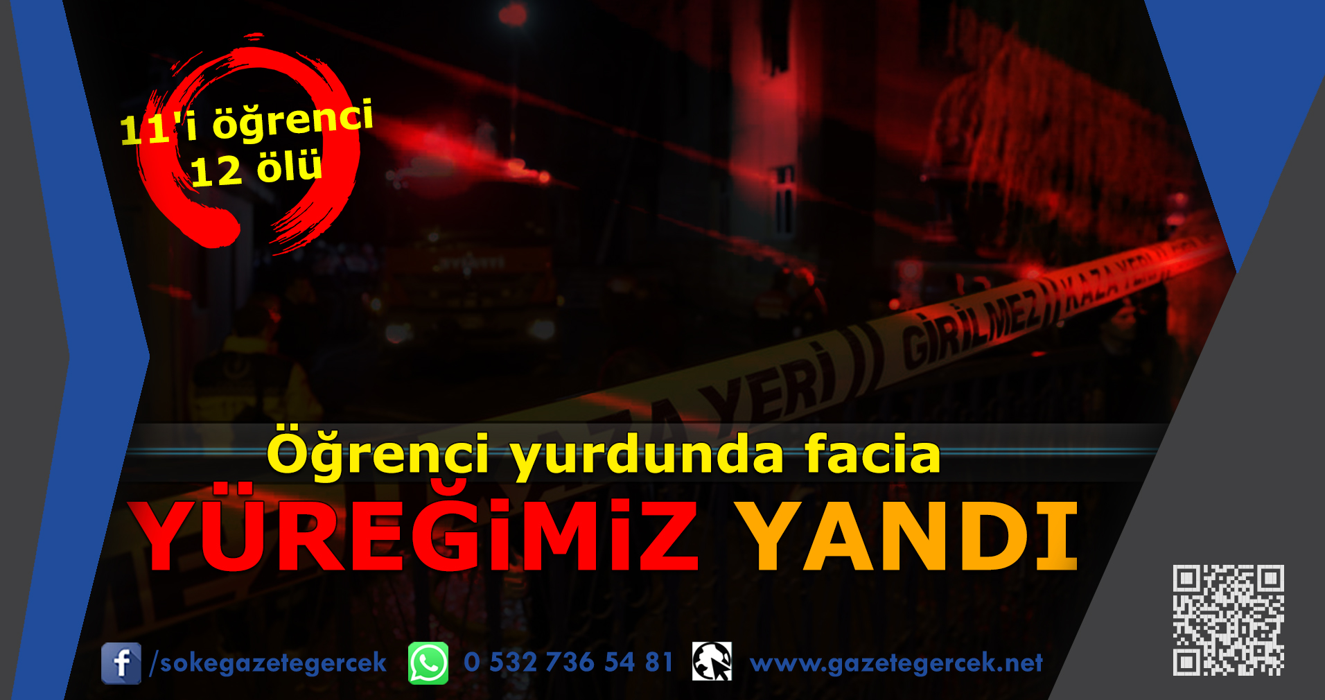 Öğrenci yurdunda facia YÜREĞiMiZ YANDI 11'i öğrenci 12 ölü