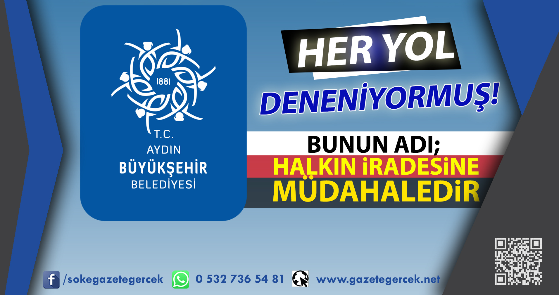 BUNUN ADI; HALKIN İRADESİNE MÜDAHALEDİR