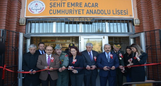 Söke Cumhuriyet Anadolu Lisesi’ne şehit Emre Acar’ın adı verildi