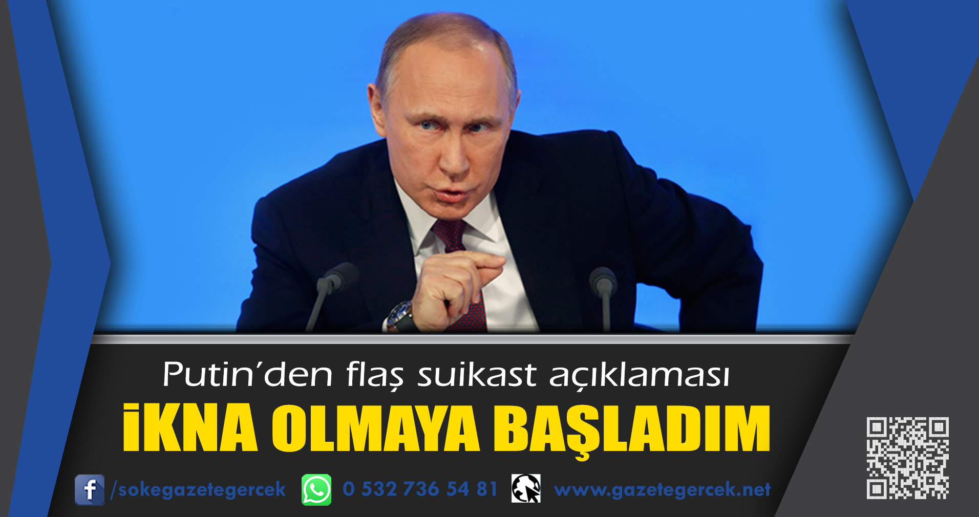 Putin'den flaş suikast açıklaması iKNA OLMAYA BAŞLADIM