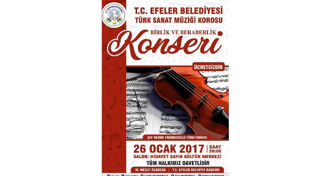 Efeler Belediyesi Türk Sanat Müziği Korosu ilk konserini verecek