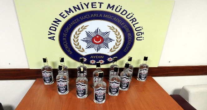 Aydın’da 1.488 şişe kaçak içki ele geçirildi