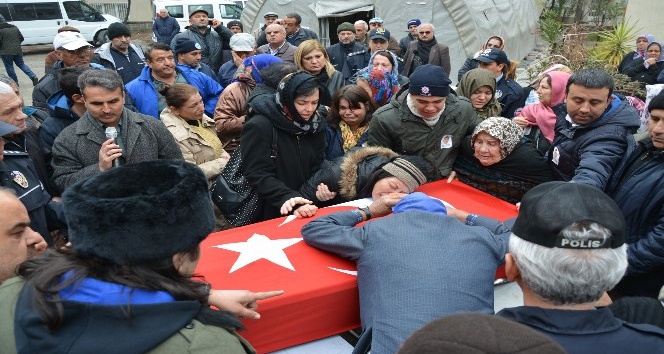 Görevi başında vefat eden polis Söke’de son yolculuğuna uğurlandı