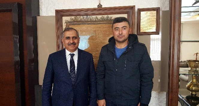 El Bab gazisi Aydınlı askerden Vali Koçak’a ziyaret