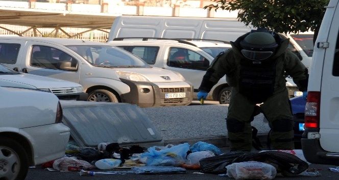 Çöpte duyulan saat sesi bomba sanıldı