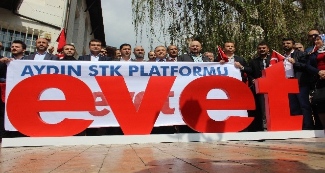 Aydın’da STK’lardan ‘Evet’ açıklaması