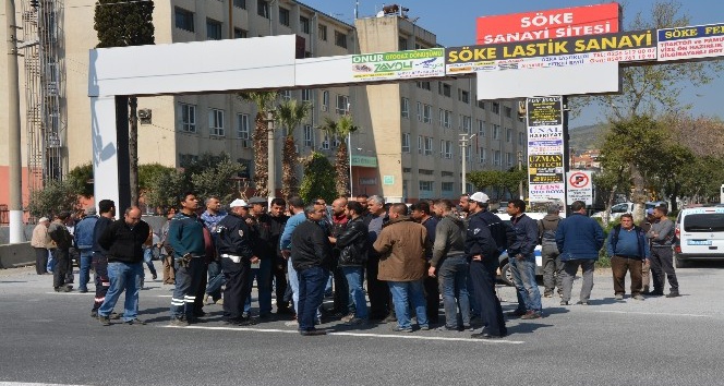 Söke Sanayi Esnafının Kavşak Eylemi