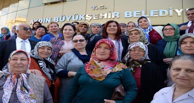 Çakırbeyli Pazarı kadın üreticilerinden Başkan Çerçioğlu’na teşekkür ziyareti